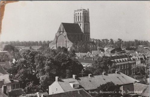 BRIELLE - Panorama v. d. St. Jacobskerk, Verzamelen, Ansichtkaarten | Nederland, Verzenden