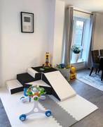 Glijbaan binnen - foam blokken - 40cm hoog - zwart wit, Kinderen en Baby's, Speelgoed | Overig, Ophalen of Verzenden, Nieuw