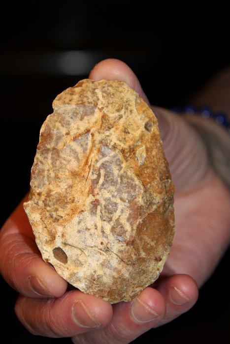 Paleolithisch Vuursteen Biface, punt - 88 mm (Zonder, Antiek en Kunst, Antiek | Overige Antiek