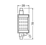 Ledvance LED R7s Ø2.8x7.8cm 12W 1521lm 2700K Dimbaar, Nieuw, Ophalen of Verzenden