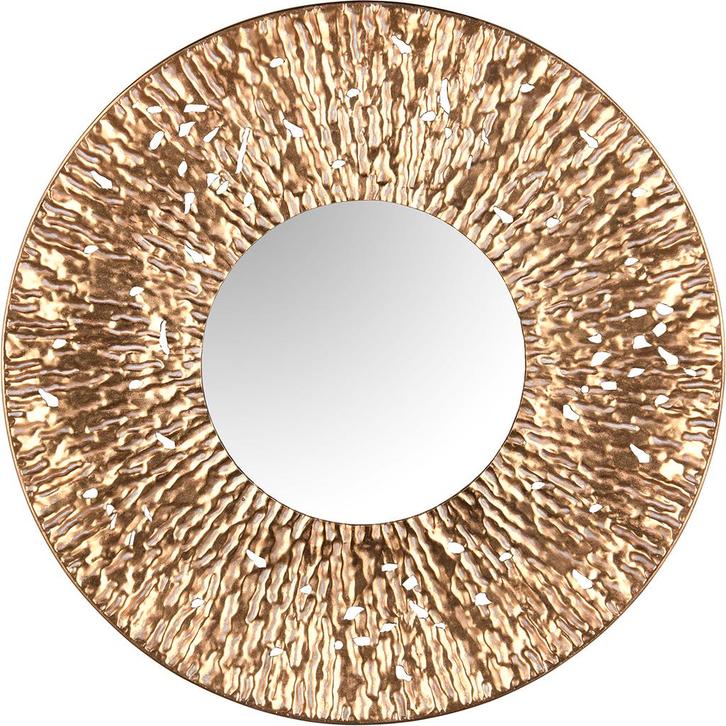 Spiegel - Livion Tuna - Decoratieve Spiegel - Rond - 80cm -, Huis en Inrichting, Woonaccessoires | Spiegels, Nieuw, Ophalen of Verzenden