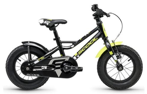 SCOOL faXe 12 Black-Lemon 3+, Fietsen en Brommers, Fietsen | Kinderfietsjes, Nieuw, Verzenden