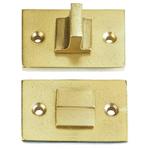 Toiletgarnituur Jolie rechthoekig 55x33 mm antiek goud, Doe-het-zelf en Verbouw, Hang- en Sluitwerk, Verzenden, Nieuw