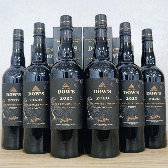 2020 Dows - Late Bottled Vintage Port - Porto - 6 Flessen, Verzamelen, Wijnen