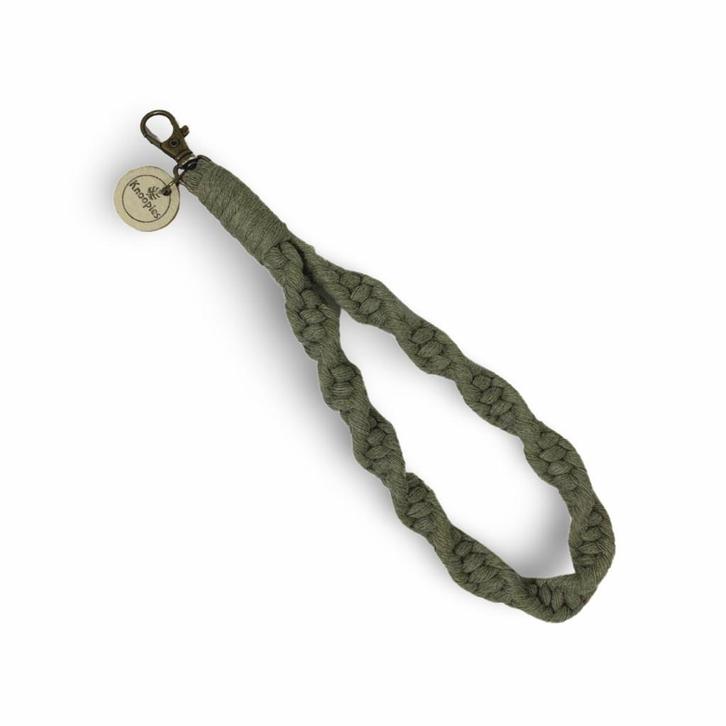 Macramé Pols Keycord - Twist - Katoen - Macramé -, Verzamelen, Sleutelhangers, Nieuw, Overige typen, Ophalen of Verzenden