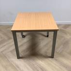 mobiele kantinetafel, (hxbxd) 74x80x80 cm, Beuken - grijs, Ophalen of Verzenden, Gebruikt, Bureau