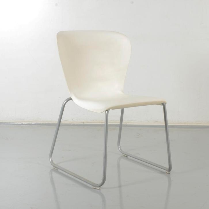 Steelcase Westside vergaderstoel, wit, buisframe onderstel, Huis en Inrichting, Bureaustoelen, Ophalen of Verzenden