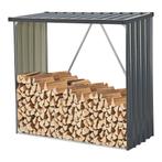 [casa.pro] Stalen brandhout rek Kalmar houtopslag 156x80x152, Tuin en Terras, Haardhout, Verzenden