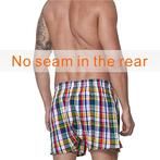 Set van 3 Geruite Boxershorts voor Heren - 100% Katoen -, Verzenden, Merkloos