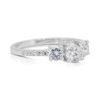 Ring - 18 karaat Witgoud - 1.10ct. tw. Diamant (Natuurlijk), Nieuw
