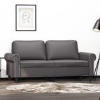 vidaXL Tweezitsbank 140 cm kunstleer grijs, Huis en Inrichting, Banken | Bankstellen, Verzenden, 150 tot 200 cm, Leer, Nieuw