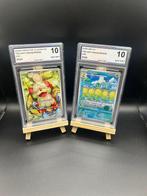 Pokémon - 2 Graded card - Growlithe/Sunflora - UCG 10, Nieuw