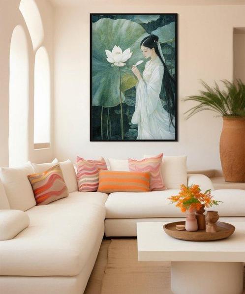 Miss Evoke - Her Eyes - XXL, Antiek en Kunst, Kunst | Schilderijen | Modern