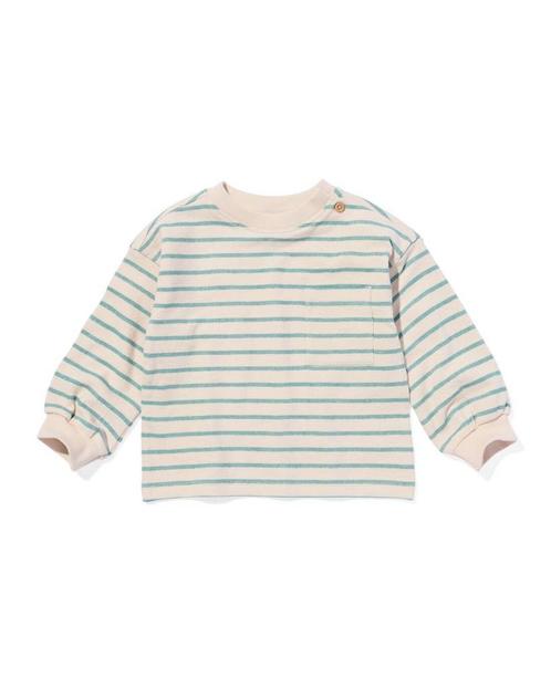 HEMA Baby T-shirt strepen blauw van €8.99 voor €6.29 sale, Kinderen en Baby's, Babykleding | Overige, Nieuw, Verzenden