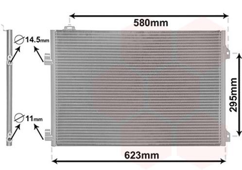 LUCHTCONDENSATOR VOOR RENAULT CLIO 1998-2001 8200245598, Auto-onderdelen, Airco en Verwarming, Nieuw, Ophalen of Verzenden