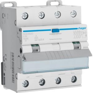 Hager aardlekautomaat / 4-polig, 30mA, C32A / ADX482D, Doe-het-zelf en Verbouw, Elektra en Kabels, Nieuw, Ophalen of Verzenden