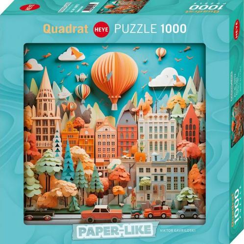 Paper-Like - Townscape Puzzel (1000 stukjes) | Heye -, Hobby en Vrije tijd, Denksport en Puzzels, Nieuw, Verzenden