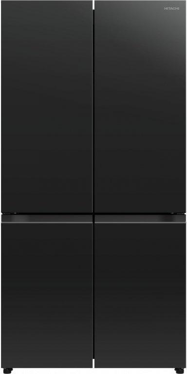 Hitachi R-WB640PRU1 side-by-side koelkast - zwart glas, Witgoed en Apparatuur, Koelkasten en IJskasten, 150 tot 200 liter, Energieklasse A of zuiniger