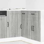 vidaXL Keuken onderkast Kalmar bewerkt hout grijs sonoma, Huis en Inrichting, Keuken | Keukenelementen, Verzenden, Nieuw, Grijs