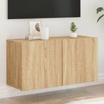 vidaXL Tv-meubel wandgemonteerd 80x30x41 cm sonoma, Huis en Inrichting, Kasten | Televisiemeubels, Verzenden, Nieuw, 50 tot 100 cm