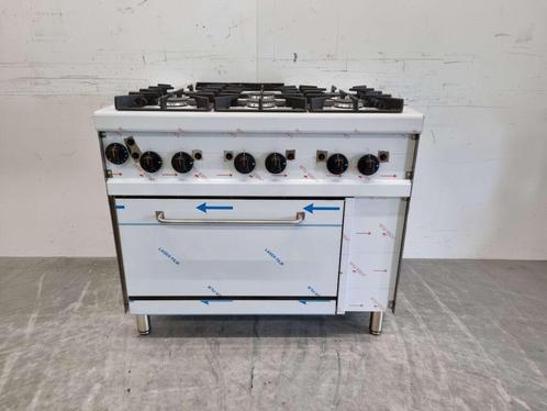 RVS Giga 6 pits Fornuis Gasfornuis met gas oven 100 cm GAS, Zakelijke goederen, Horeca | Keukenapparatuur, Nieuw zonder verpakking