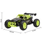 Gesloten Bestuurbare RC Auto + EXTRA ACCU - Groen/Zwart, Ophalen of Verzenden, Nieuw, Afstandsbediening