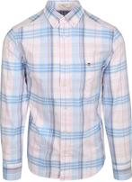 Gant Overhemd Tartan Ruit Roze maat M Heren, Verzenden, Nieuw, Roze, Gant