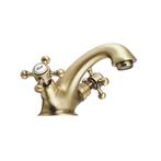 Wastafelmengkraan Sapho Antea 2-knop Uitloop 6.5 cm Brons, Ophalen of Verzenden, Nieuw, Kraan