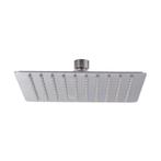 UFO Luxe hoofddouche vierkant 20 cm Ultra plat RVS 304, Ophalen of Verzenden, Nieuw, Chroom, Kraan