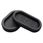 Kabelbeschermer 25x60mm - Rechthoek - Rubberen Stof Plug, Verzenden, Nieuw