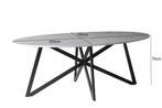 DT- Marble Oval Web White 200cm-12742, Huis en Inrichting, Tafels | Eettafels, Ophalen of Verzenden, Nieuw