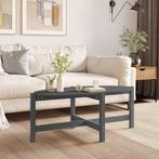 vidaXL Salontafel 118x63x45 cm massief grenenhout grijs, 100 tot 150 cm, Verzenden, Nieuw, 50 tot 100 cm