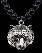 Obsidiaan - Boeddhistische ketting - Tijger - Bescherming
