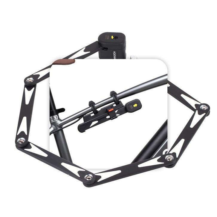 Voltano Vouwslot ART2 - Zwart - 95 CM - Met Framehouder, Fietsen en Brommers, Fietsaccessoires | Fietssloten, Nieuw, Verzenden