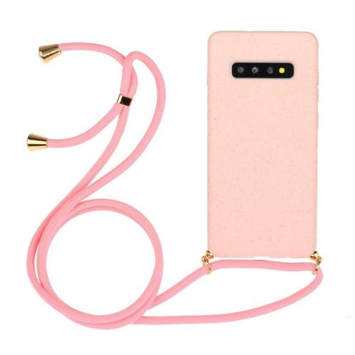 Galaxy S10 Crossbody TPU Hoesje met Koord Roze, Telecommunicatie, Mobiele telefoons | Hoesjes en Frontjes | Samsung, Nieuw, Ophalen of Verzenden