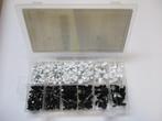 Veiling - Assortiment Kabelklemmen Zwart en Wit 390-delig, Doe-het-zelf en Verbouw, Elektra en Kabels, Nieuw
