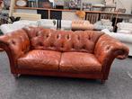 Chesterfield Top Deal ! Cognac Leren Chesterfield 3-Zitsbank, Huis en Inrichting, Banken | Bankstellen, Ophalen, Gebruikt, CHESTERFIELD