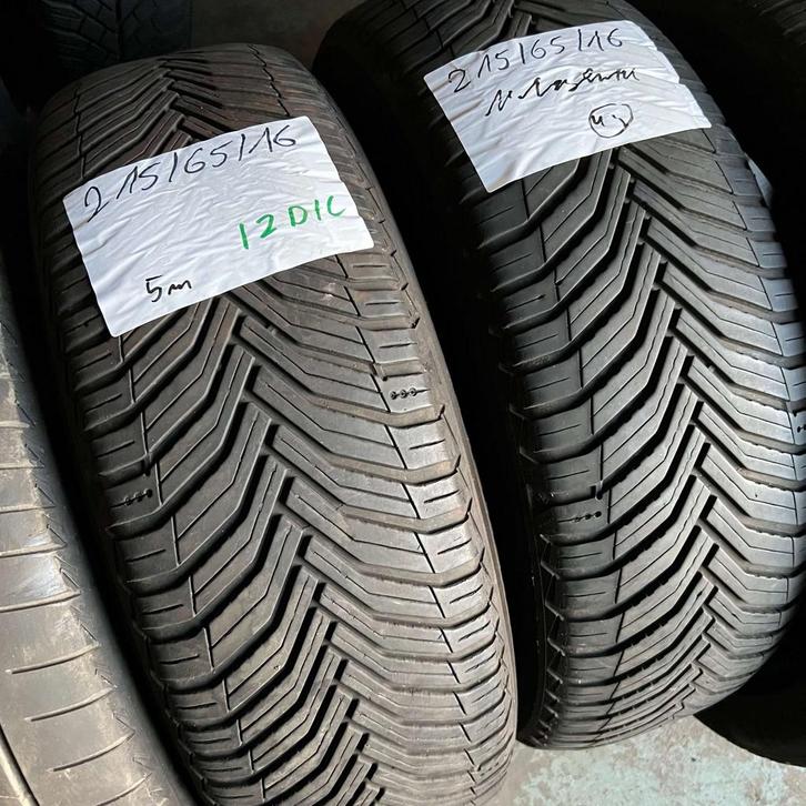 2 x Michelin CrossClimate 215-65-16 4 Seizoenbanden 5mm, Auto-onderdelen, Banden en Velgen, 16 inch, All Season, 215 mm, Personenwagen