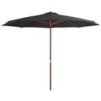 Parasol 350cm Antraciet - Retourdeal - 55% Korting!, Tuin en Terras, Nieuw, Ophalen of Verzenden, Waterdicht, Stokparasol