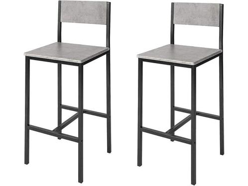 Sobuy Barkrukken - 2 keer - Grijs - 38x40x95 cm., Huis en Inrichting, Woonaccessoires | Overige, Nieuw, Verzenden