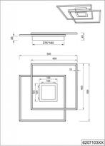2dekans | Plafondlamp Trio Leuchten Via wit, Ophalen of Verzenden, Zo goed als nieuw