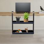 Bureau-opbergrek met klem, 2 niveaus staal, Verzenden, Nieuw