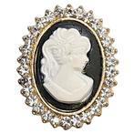 Fako Bijoux - Magnetische Mini Broche - Ovaal Cleopatra Met, Verzenden, Nieuw