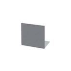 Vloerplaat antraciet staal vierkant 1000x1000mm, Huis en Inrichting, Kachels, Ophalen of Verzenden, Nieuw