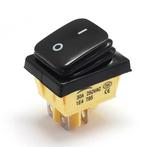 Orbit Electronic Wipschakelaar ON-OFF - 4-pins - 30x22mm -, Verzenden, Nieuw