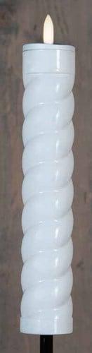 Led fakkel solar wit swirl annas collection met timer 21x4, Ophalen of Verzenden, Nieuw