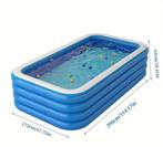 Opblaasbaar Familiezwembad – 4 Ringen, Dikke Bodem en Ruim, Tuin en Terras, Zwembaden, Verzenden, Nieuw