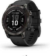 Garmin Fenix 7 Pro 47mm koolstofgrijs met een zwart, Telecommunicatie, Mobiele telefoons | Toebehoren en Onderdelen, Zo goed als nieuw