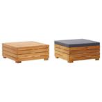 vidaXL Tuintafel en voetensteun met kussen massief, Verzenden, Nieuw, Hardhout