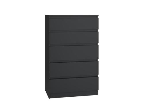 Ladekast zwart 5 lades (Slaapkamer), Huis en Inrichting, Kasten | Ladekasten, 5 laden of meer, 25 tot 50 cm, Nieuw, Overige houtsoorten